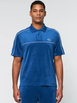 Sergio Tacchini Lioni Velour Polo Archivio- Limoges Online