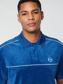 Sergio Tacchini Lioni Velour Polo Archivio- Limoges Hot