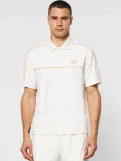 Sergio Tacchini Lioni Velour Polo Archivio- Gardenia Online