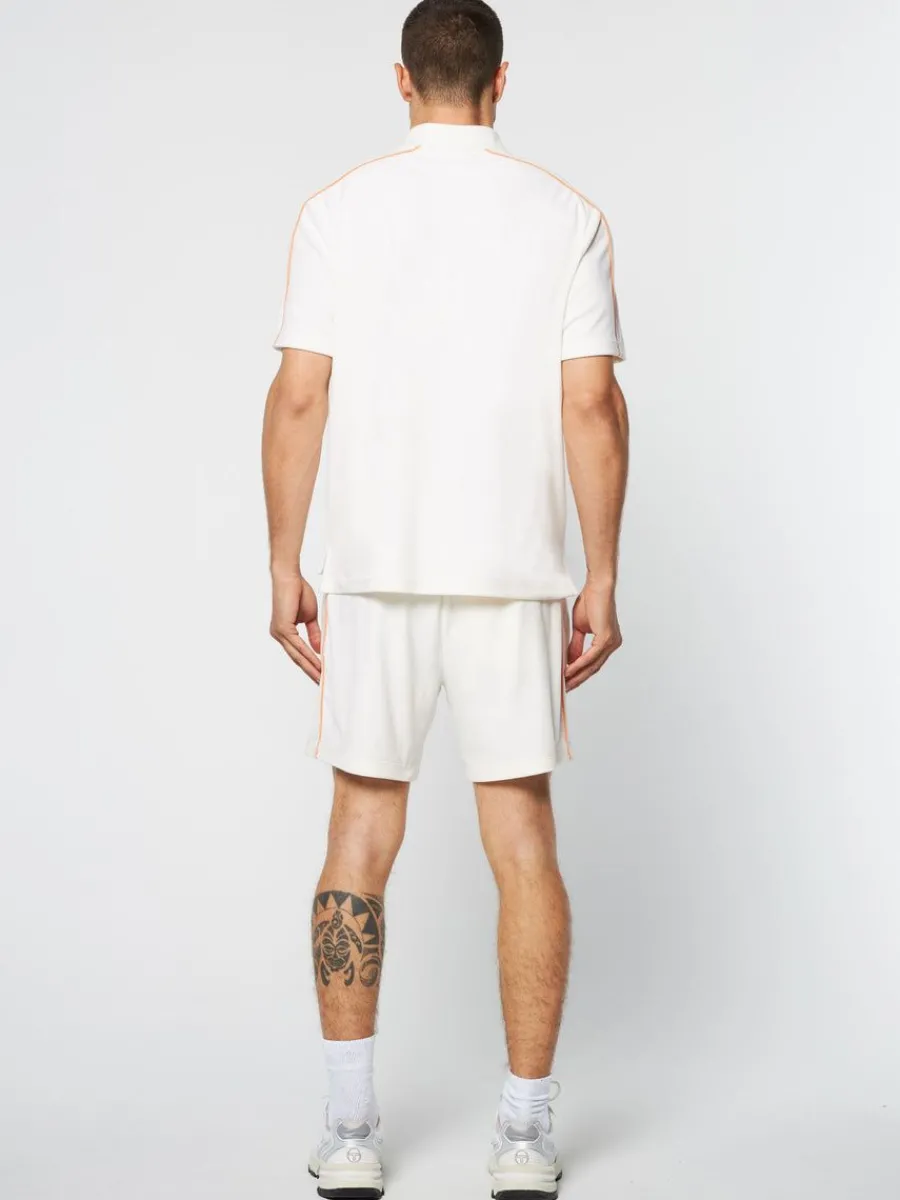 Sergio Tacchini Lioni Velour Polo Archivio- Gardenia Online