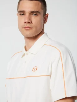 Sergio Tacchini Lioni Velour Polo Archivio- Gardenia Online