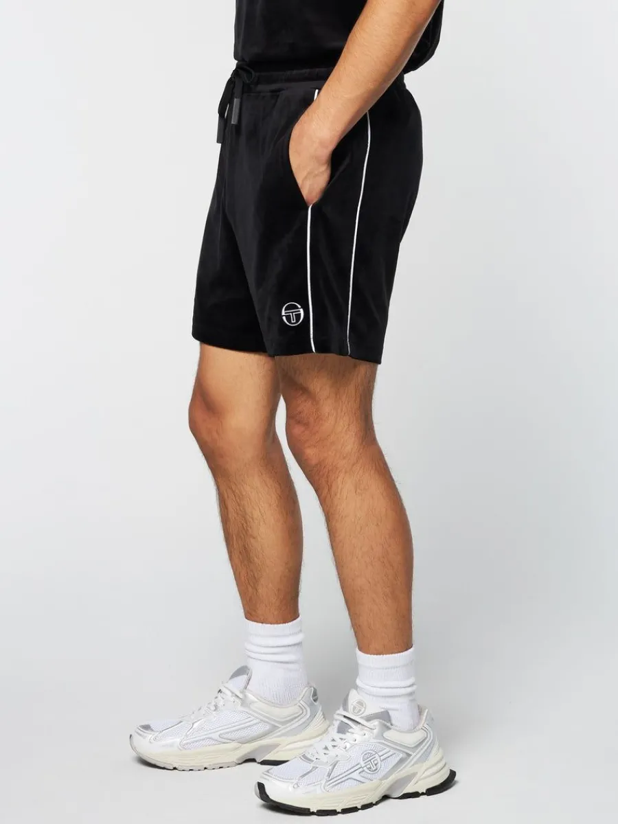 Sergio Tacchini Lioni Velour Short Archivio- Black Beauty