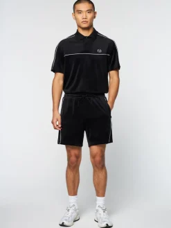Sergio Tacchini Lioni Velour Short Archivio- Black Beauty