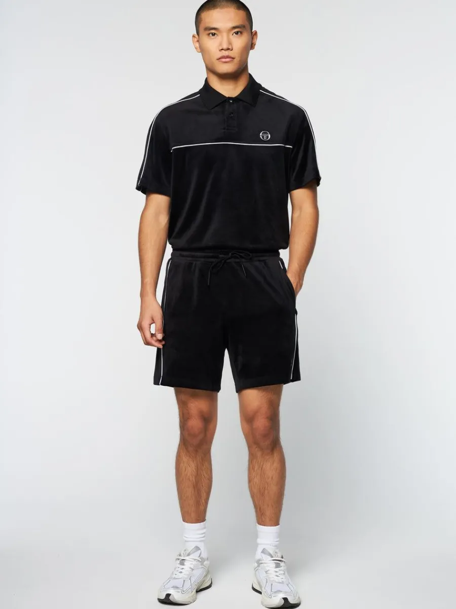 Sergio Tacchini Lioni Velour Short Archivio- Black Beauty