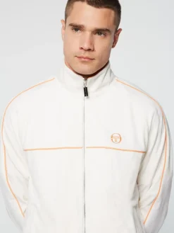 Sergio Tacchini Lioni Velour Track Jacket Archivio- Gardenia Discount