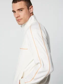 Sergio Tacchini Lioni Velour Track Jacket Archivio- Gardenia Discount