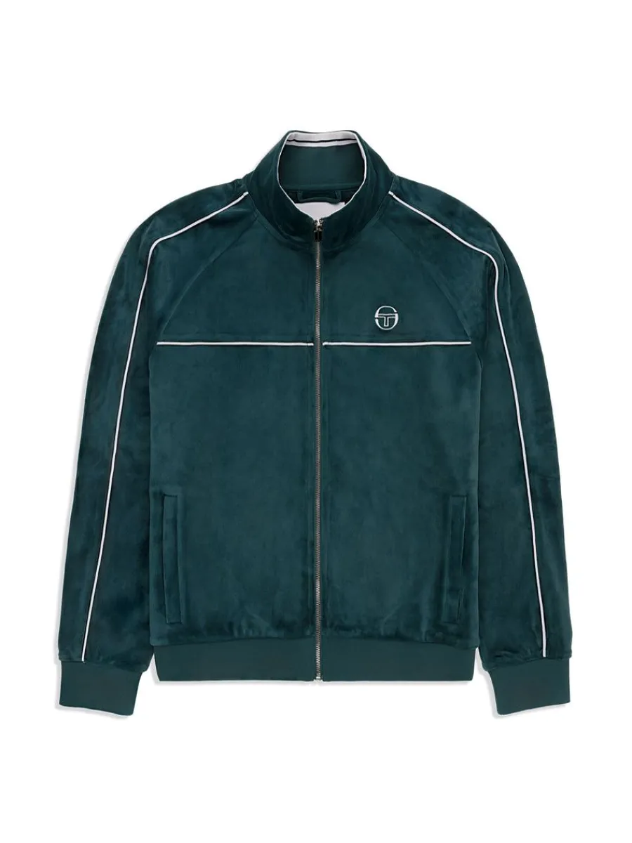 Sergio Tacchini Lioni Velour Track Jacket- Botanical Garden Best