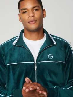 Sergio Tacchini Lioni Velour Track Jacket- Botanical Garden Best
