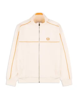 Sergio Tacchini Lioni Velour Track Jacket Archivio- Gardenia Hot