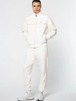 Sergio Tacchini Lioni Velour Track Jacket Archivio- Gardenia Hot