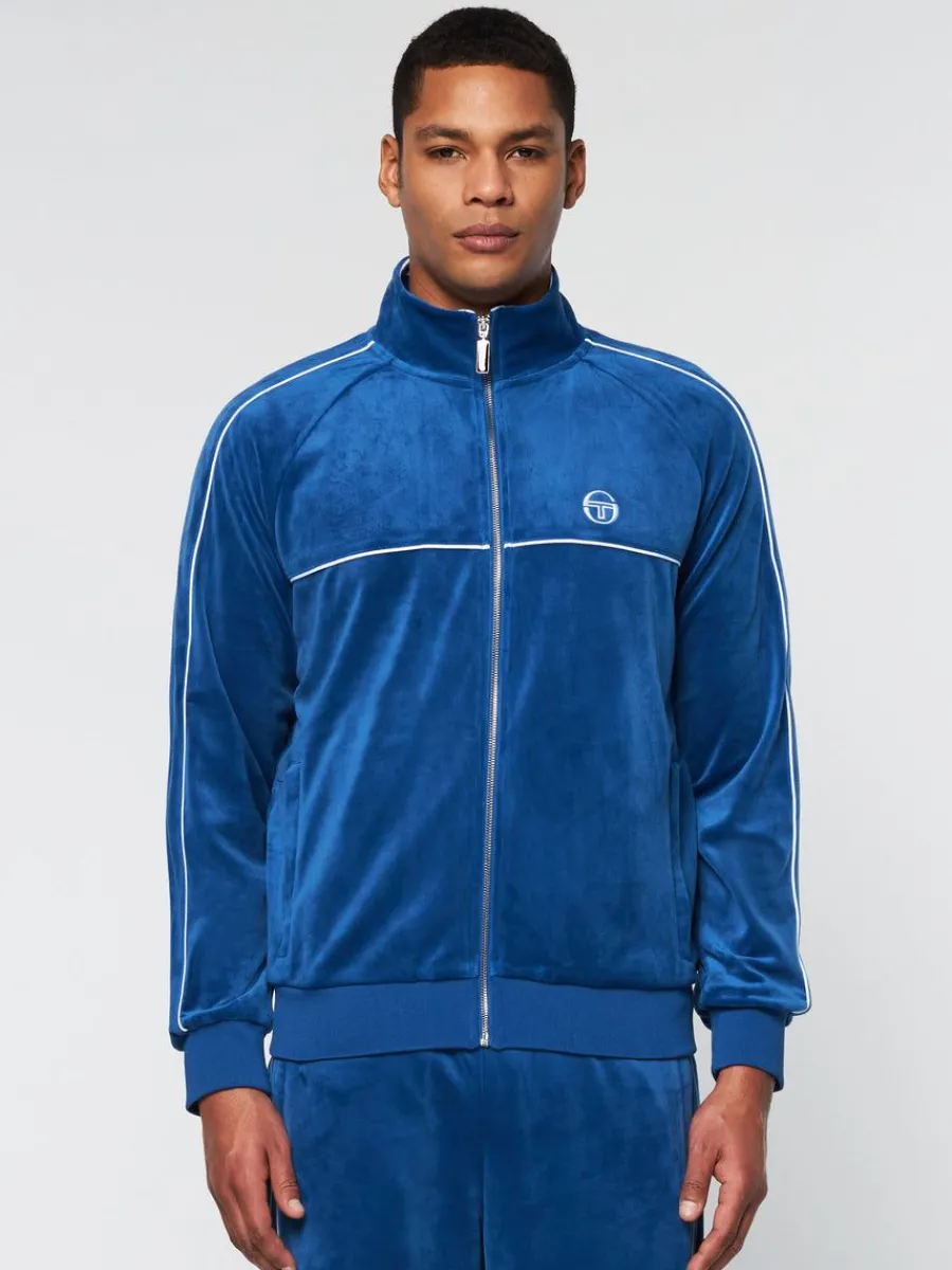 Sergio Tacchini Lioni Velour Track Jacket Archivio- Limoges Outlet