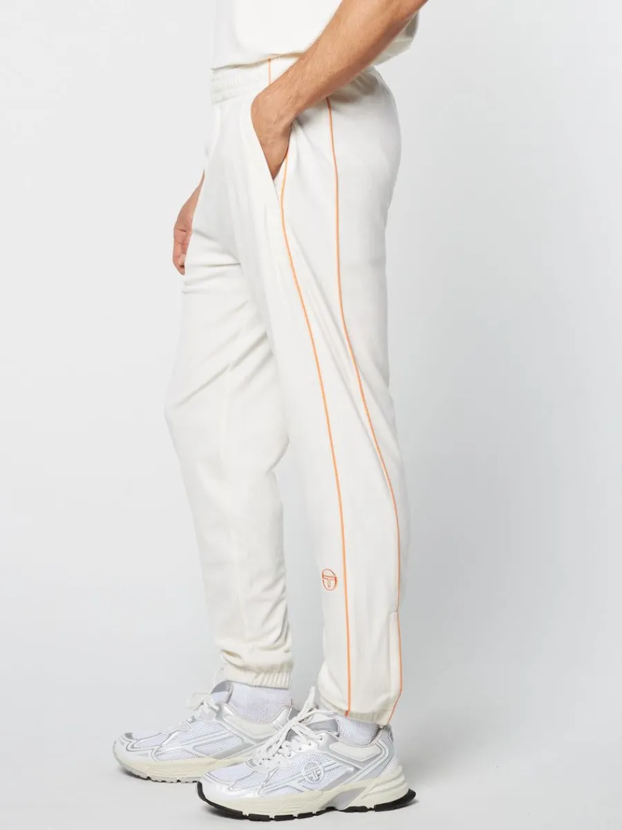 Sergio Tacchini Lioni Velour Track Pant Archivio- Gardenia Clearance