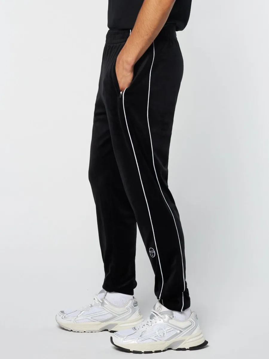 Sergio Tacchini Lioni Velour Track Pant- Black Beauty Outlet