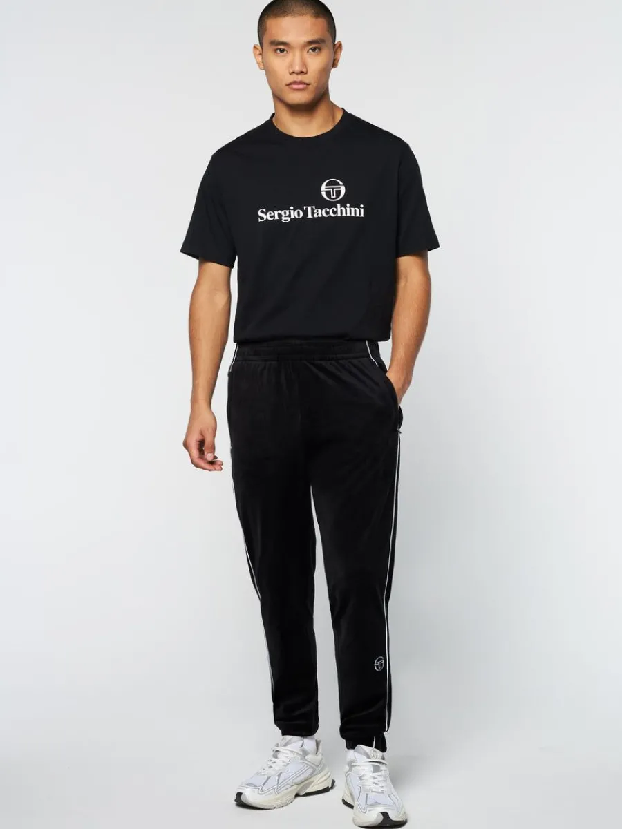 Sergio Tacchini Lioni Velour Track Pant- Black Beauty Online