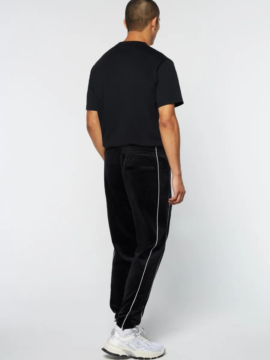 Sergio Tacchini Lioni Velour Track Pant- Black Beauty Online