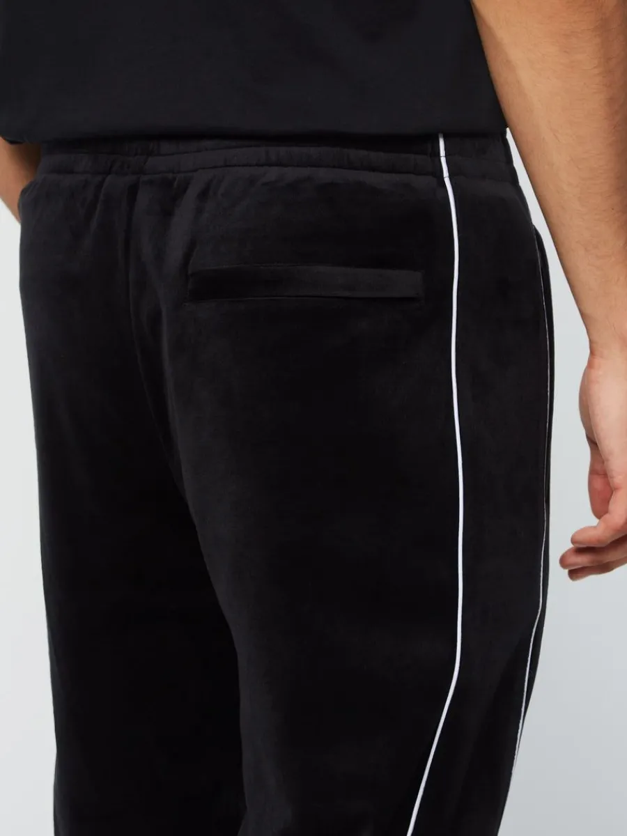 Sergio Tacchini Lioni Velour Track Pant- Black Beauty Online