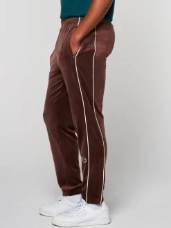 Sergio Tacchini Lioni Velour Track Pant- Deep Mahogany Online