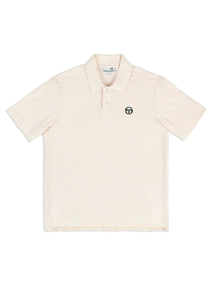 Sergio Tacchini Livata Monogram Polo- Gardenia Discount
