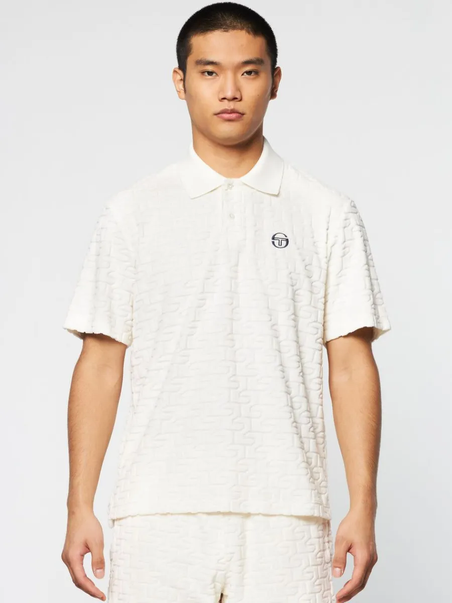 Sergio Tacchini Livata Monogram Polo- Gardenia Discount