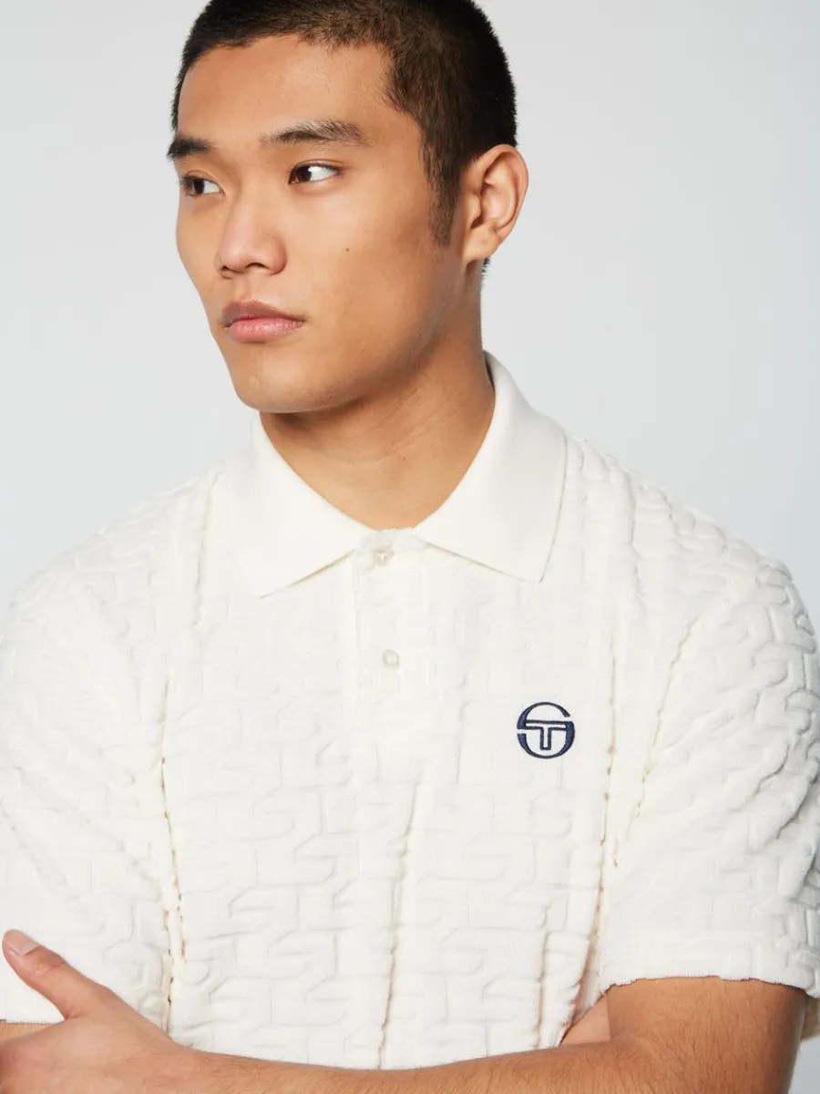 Sergio Tacchini Livata Monogram Polo- Gardenia Discount