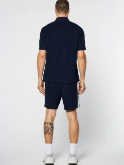 Sergio Tacchini Livata Monogram Polo- Maritime Blue Outlet