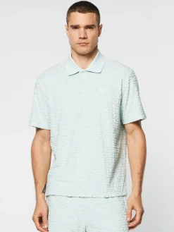 Sergio Tacchini Livata Monogram Polo- Surf Spray New