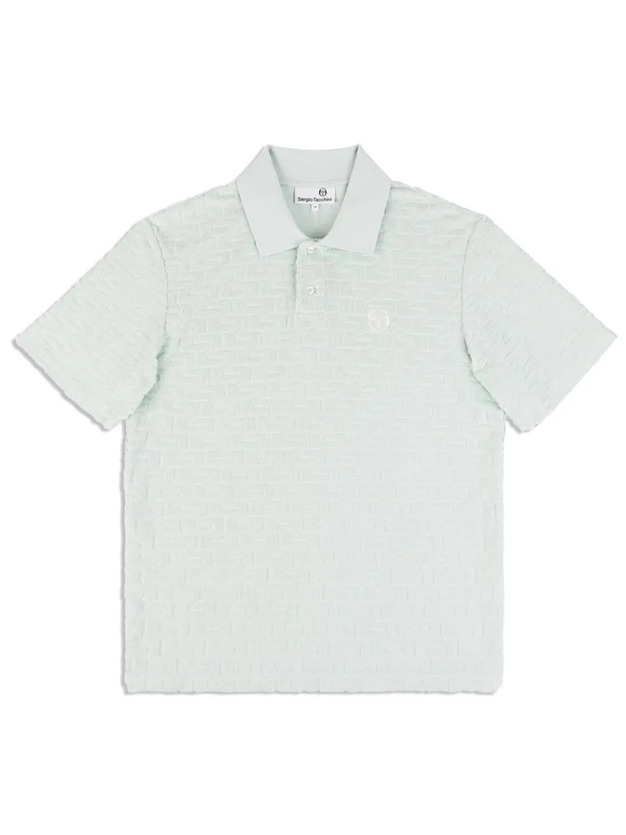 Sergio Tacchini Livata Monogram Polo- Surf Spray