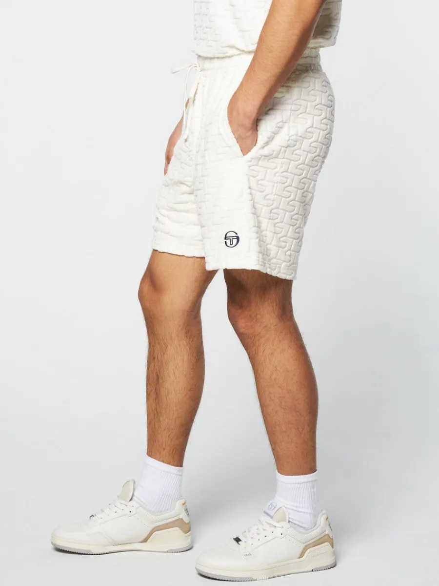 Sergio Tacchini Livata Monogram Short- Gardenia