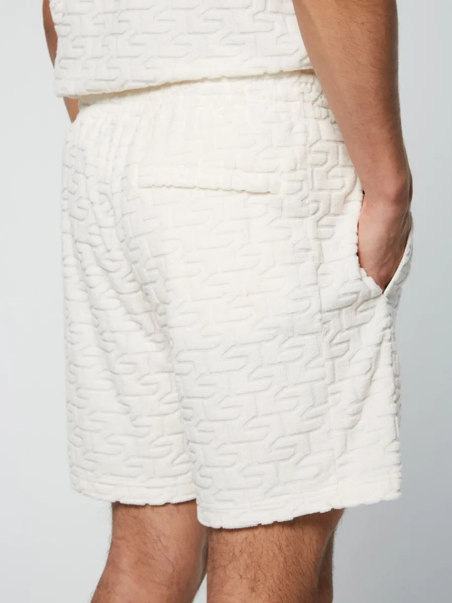 Sergio Tacchini Livata Monogram Short- Gardenia