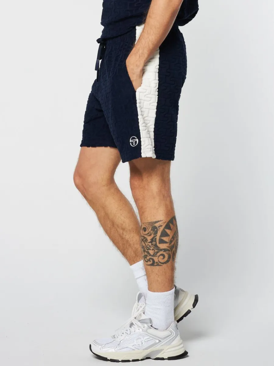 Sergio Tacchini Livata Monogram Short- Maritime Blue Hot