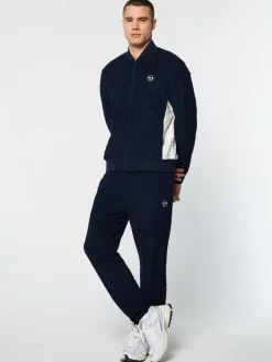 Sergio Tacchini Livata Monogram Track Jacket- Maritime Blue