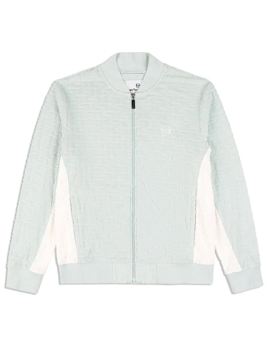 Sergio Tacchini Livata Monogram Track Jacket- Surf Spray Clearance