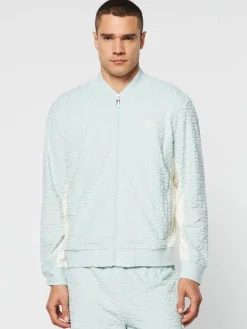 Sergio Tacchini Livata Monogram Track Jacket- Surf Spray Clearance