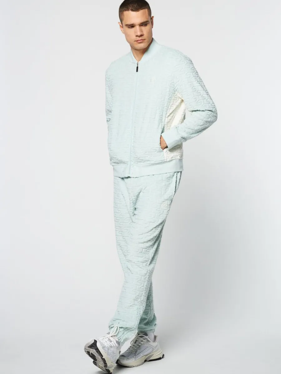 Sergio Tacchini Livata Monogram Track Jacket- Surf Spray Clearance