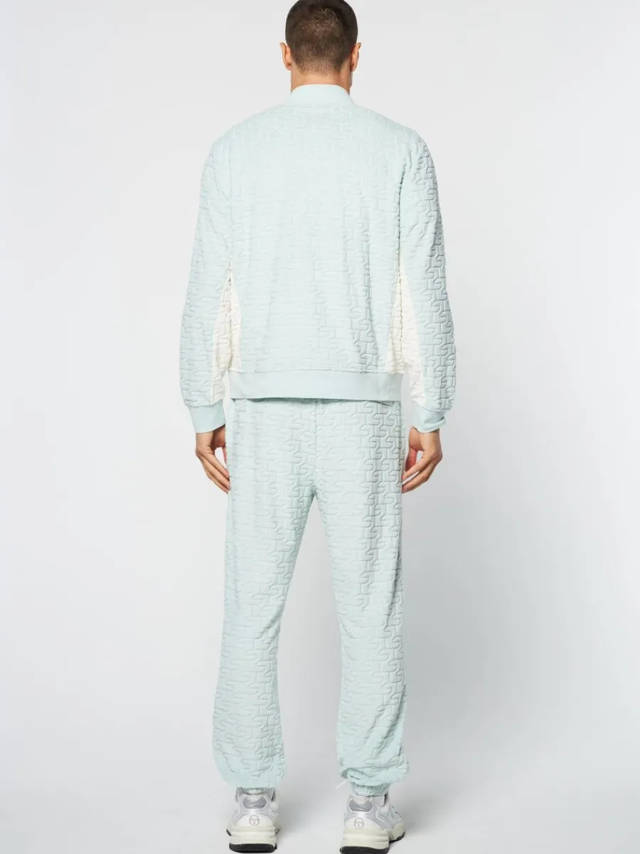 Sergio Tacchini Livata Monogram Track Jacket- Surf Spray Clearance