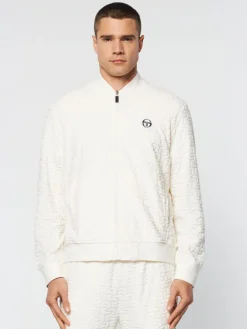 Sergio Tacchini Livata Monogram Track Jacket- Gardenia Hot