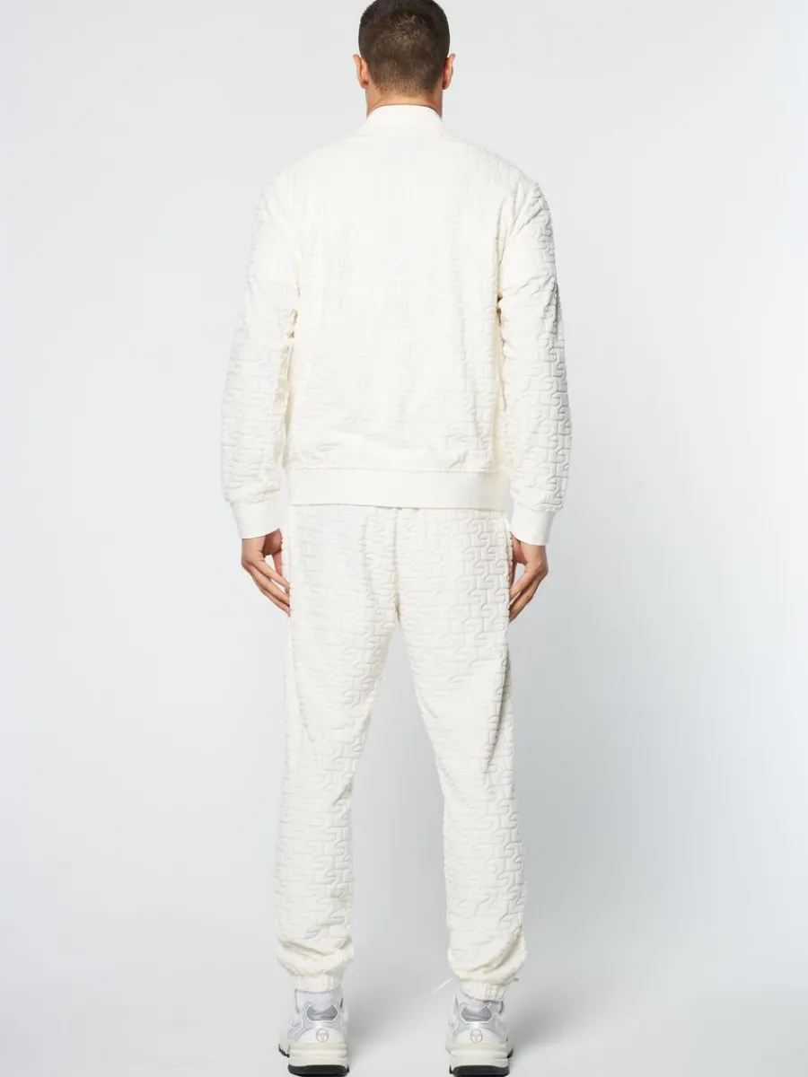Sergio Tacchini Livata Monogram Track Jacket- Gardenia Hot