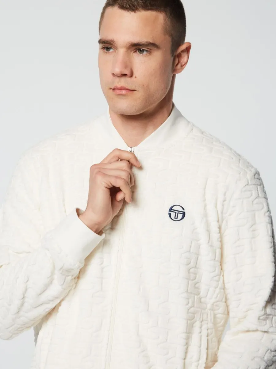 Sergio Tacchini Livata Monogram Track Jacket- Gardenia Hot