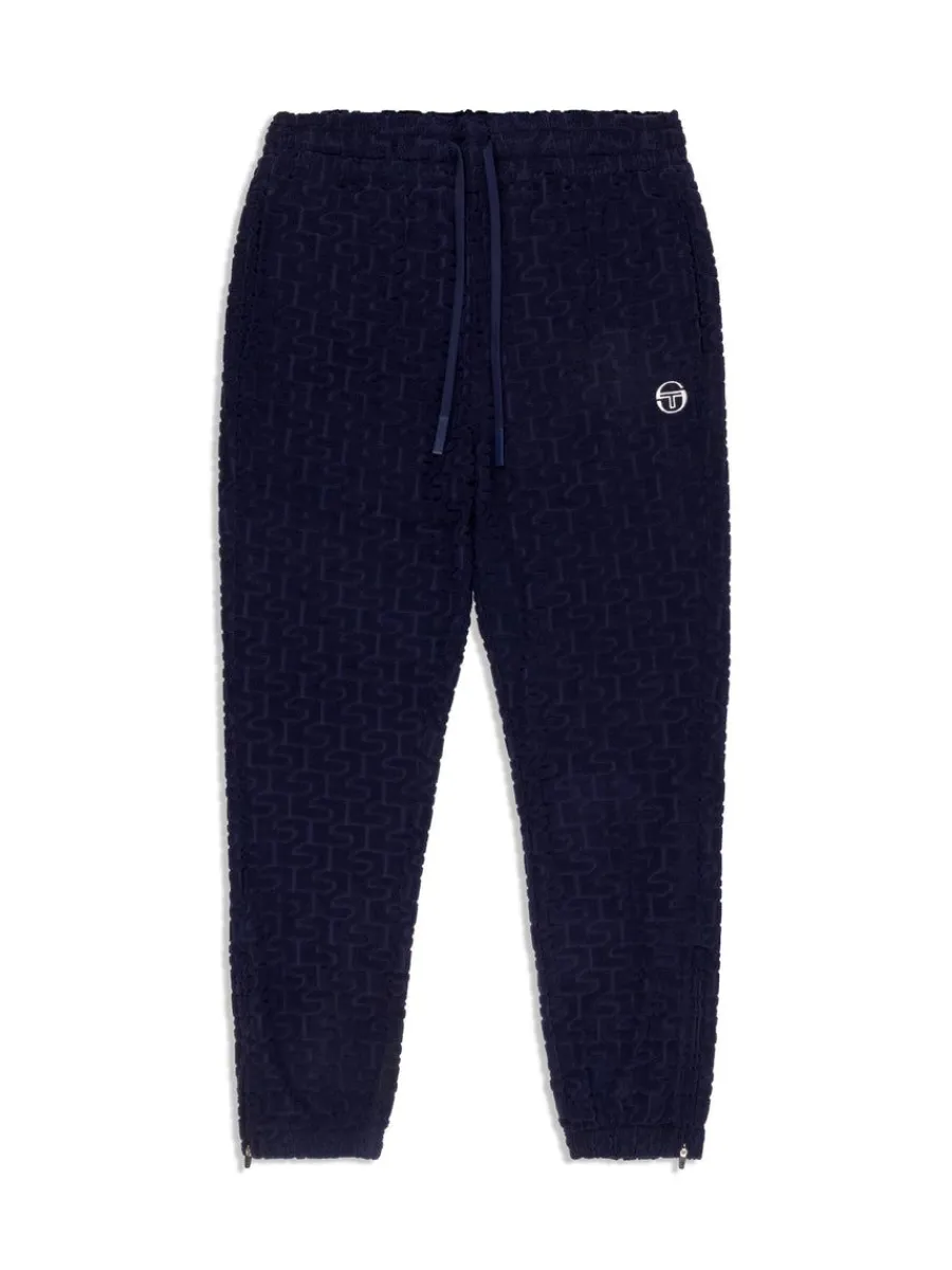 Sergio Tacchini Livata Monogram Track Pant- Maritime Blue Discount