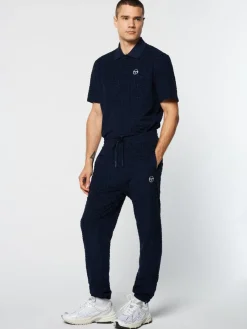 Sergio Tacchini Livata Monogram Track Pant- Maritime Blue Discount