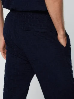 Sergio Tacchini Livata Monogram Track Pant- Maritime Blue Discount