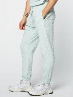 Sergio Tacchini Livata Monogram Track Pant- Surf Spray New
