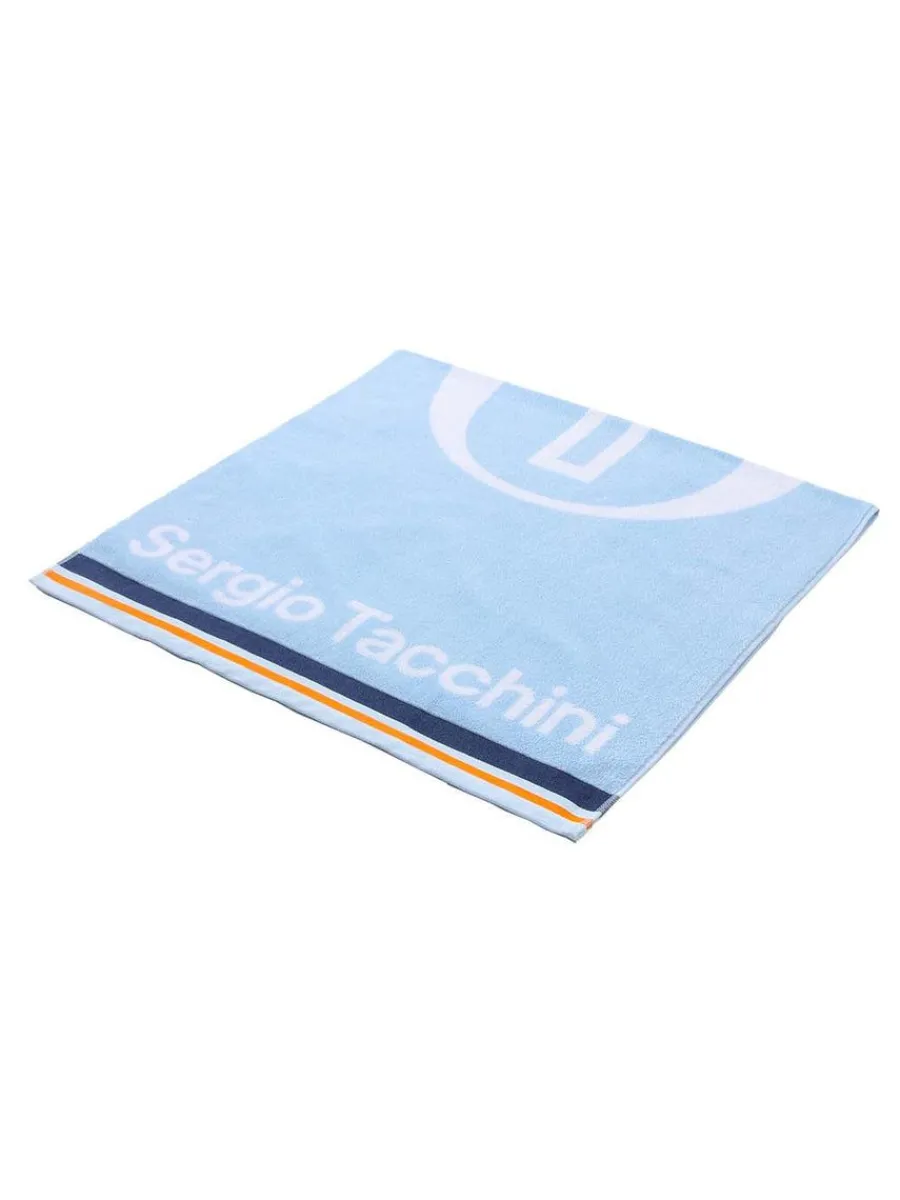 Sergio Tacchini Mc Staff Full-Size Towel- Light Blue Outlet