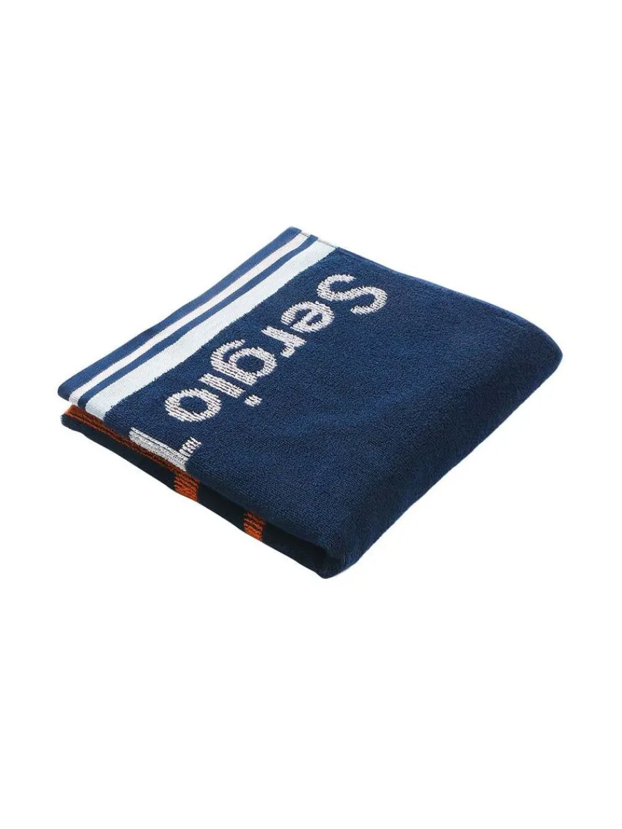 Sergio Tacchini Mc Staff Full-Size Towel- Navy Outlet