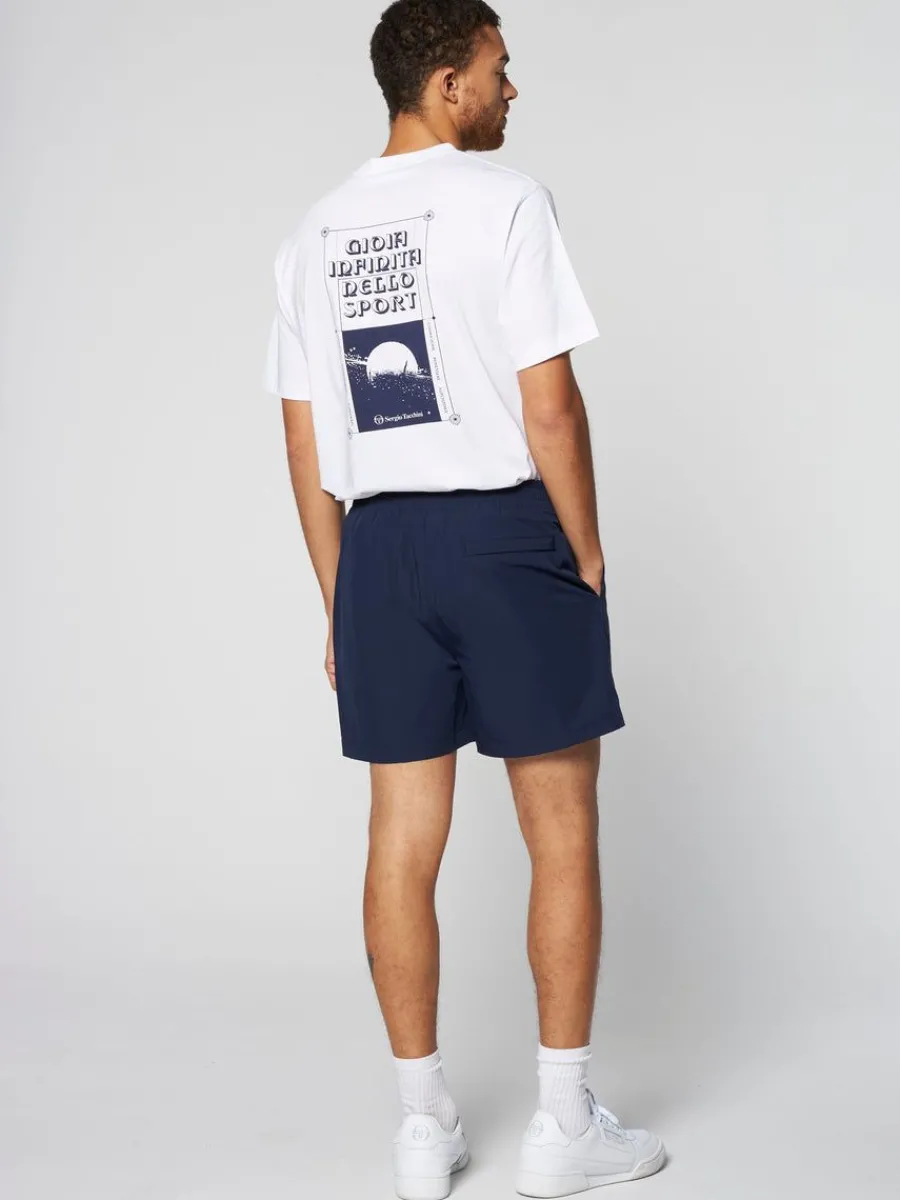 Sergio Tacchini Merlata Water-Reactive Swim Short- Maritime Blue Discount