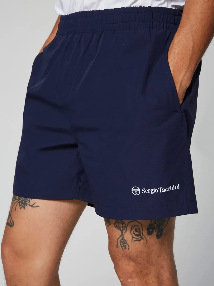 Sergio Tacchini Merlata Water-Reactive Swim Short- Maritime Blue Discount