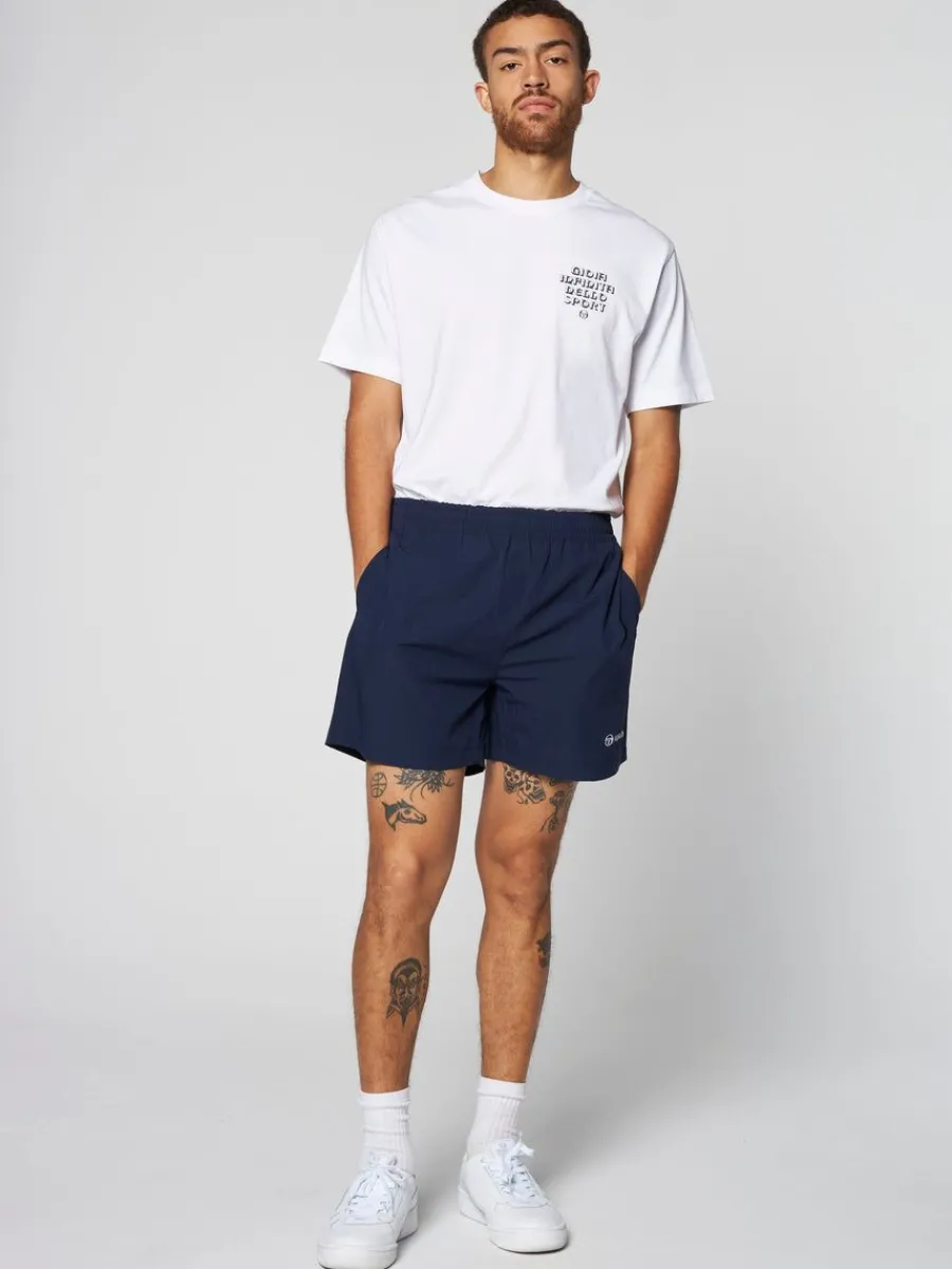 Sergio Tacchini Merlata Water-Reactive Swim Short- Maritime Blue Sale