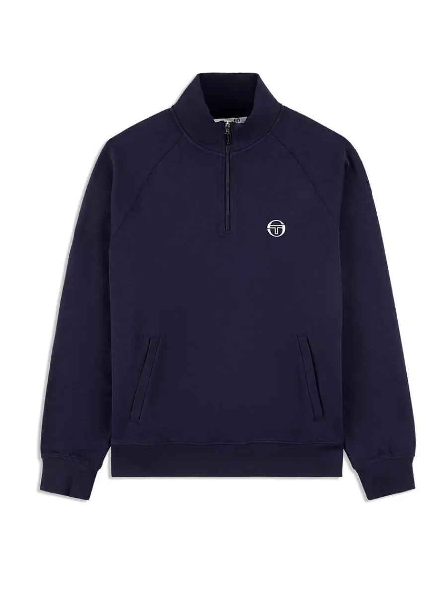 Sergio Tacchini Mezza Half Zip- Maritime Blue Online