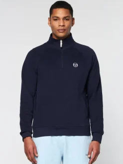 Sergio Tacchini Mezza Half Zip- Maritime Blue Online
