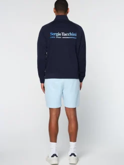 Sergio Tacchini Mezza Half Zip- Maritime Blue Sale